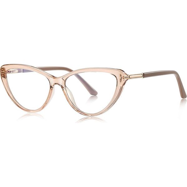 Veyrey Occhiali Da Donna Cat-Eye Da Donna Che Bloccano La Luce Blu Ircent Lenti Chiare-image