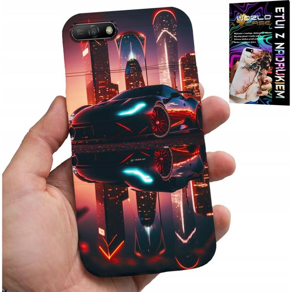 Custodia Per Huawei Y6 2018 - Auto Dei Fan, Design Per Uomini + Film-image