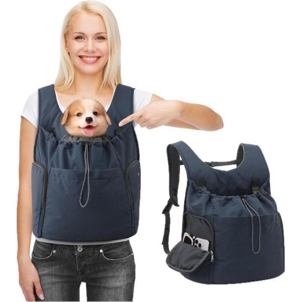 Inf Zaino Portatile Per Animali Domestici: Traspirante E Confortevole Per Viaggio Blu-image
