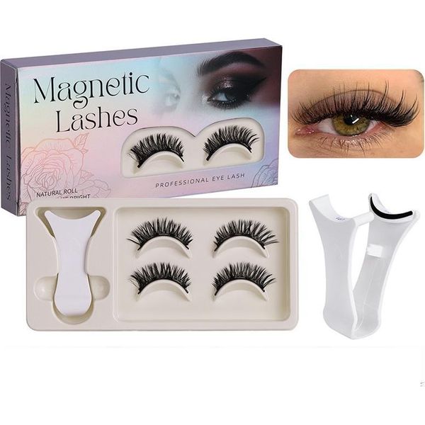 Inf Ciglia Magnetiche 2 Paia - Stile Affusolato Barbie, Facile Applicazione-image