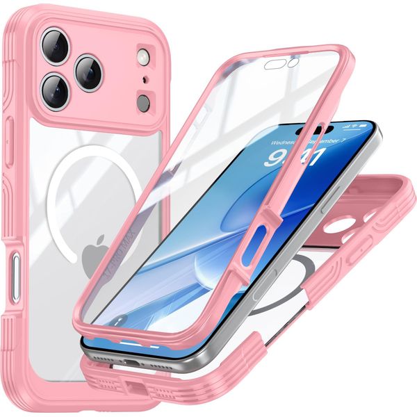 Inf Custodia Rosa 9H In Vetro Temperato Antiurto Per Iphone 17 Pro-image