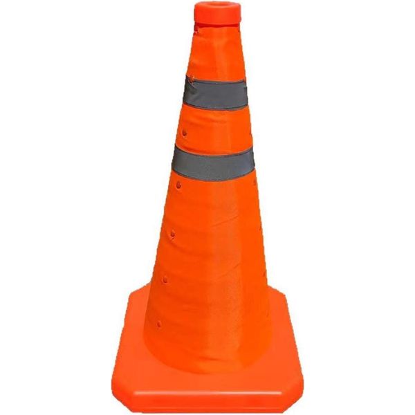 Inf Cono Stradale Pieghevole 70Cm - Cono Di Sicurezza Portatile Riflettente-image