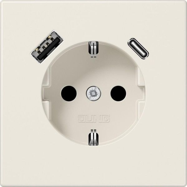 Jung Schuko Presa Di Corrente Con Usb Tipo Ac LS1520-15CA (LS1520-15CA)-image