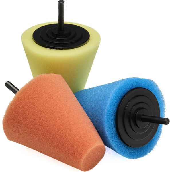 Kraft&Dele KD1592 Set Di Spugne Lucidanti Coniche 3 Pz-image