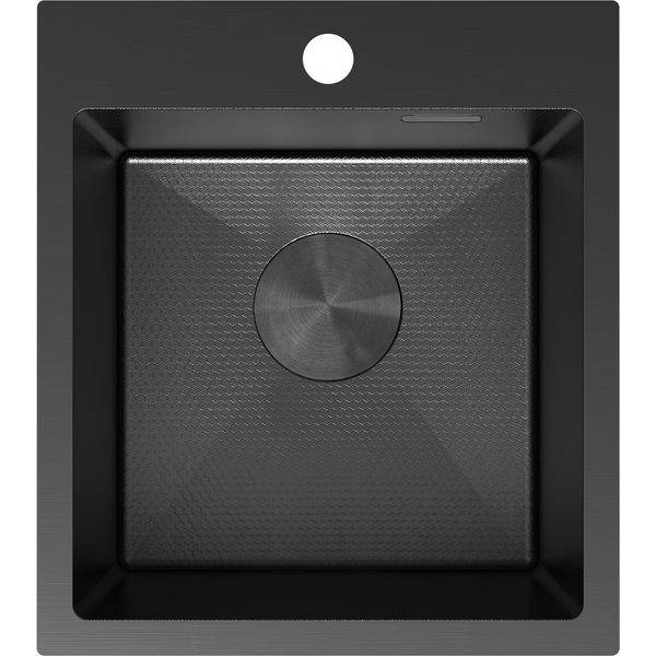 Mexen Solix Lavello In Acciaio 1-Vasca 400 X 450 Mm, Nero Hc - 6401401000-70HC-image