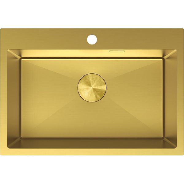 Mexen Solix Lavello In Acciaio 1-Vasca 650 X 450 Mm, Dorato - 6403651000-55-image