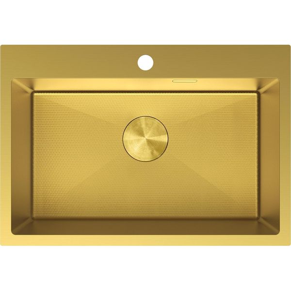 Mexen Solix Lavello In Acciaio A 1 Vasca 650 X 450 Mm, Dorato Hc - 6403651000-55HC-image