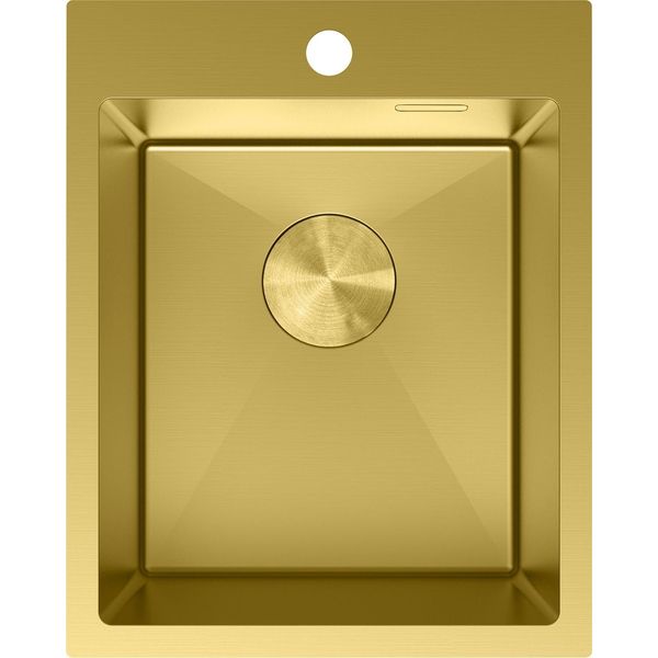 Mexen Solix Lavello In Acciaio Inossidabile A 1 Vasca 400 X 500 Mm, Oro - 6406401000-55-image