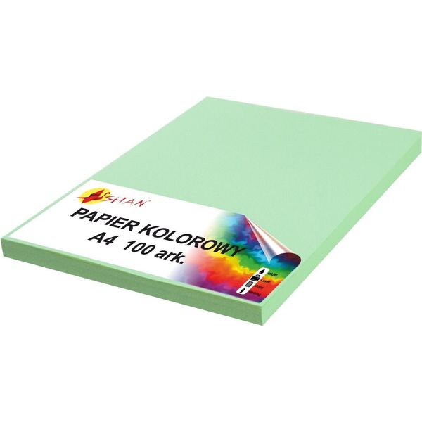 Carta Colorata A4 80G Verde Pastello 100 Fogli-image