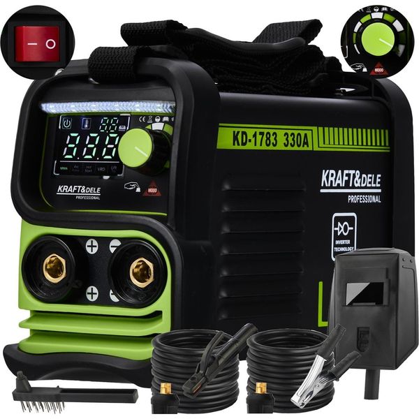 Kraft&Dele KD1783 Saldatrice Inverter 330A Mma/Tig Vrd-image