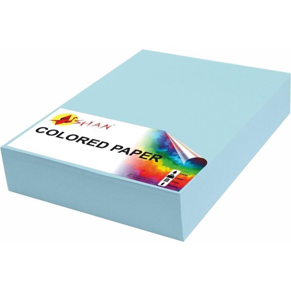 Carta Colorata A4 80G Blu Pastello 500 Fogli-image
