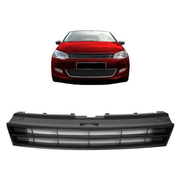 Griglia Radiatore Griglia Anteriore Nera Grill Sport Per Vw Polo V (6R) Anche Gti-image