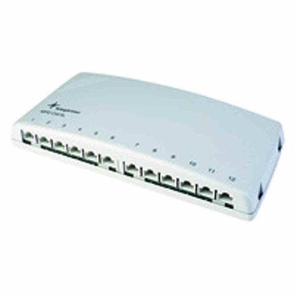 Distributore Patch Modulare TelegäRtner Cat.6A(Deep), 12 X RJ45 Mini Distributore MPD12-HS K, 12 X RJ45 10/100/1000Baset Porte-image