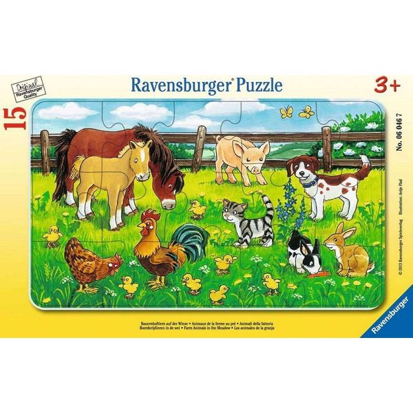 Animali Della Fattoria Nel Prato Ravensburger 06046-image