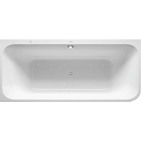 Duravit Happy D.2 Baignoire BalnéO, Coin à Gauche, Double Dos InclinéS, Habillage Acrylique Moulé, Garniture De Vidage Et De Trop-Plein, SystèMe Combiné E, 1800X800Mm, 760316000CE1000, 760316000CE1000-image