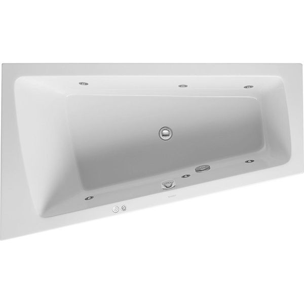 Duravit Paiova Bain à Remous, à Encastrer, Simple Dos à Gauche, BâTi-Support, Garniture De Vidage Et De Trop-Plein ChroméE, SystèMe Jet, 1700X1000Mm, 760212000JS1000, 760212000JS1000-image