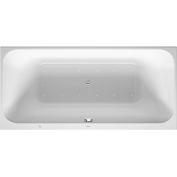 Baignoire BalnéO Duravit Happy D.2, Version à Encastrer, Double Dos InclinéS, BâTi-Support, Garniture De Vidage Et De Trop-Plein, SystèMe Air, 1900X900Mm, 760315000AS0000, 760315000AS0000-image