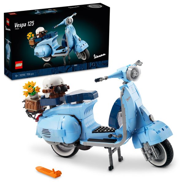 Lego 10298 Icons Vespa 125, Scooter D'epoca Italiano-image