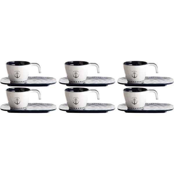 Tazza Da Caffè Espresso Con Piattino - Sailor Soul, Set Di 6 Pezzi-image
