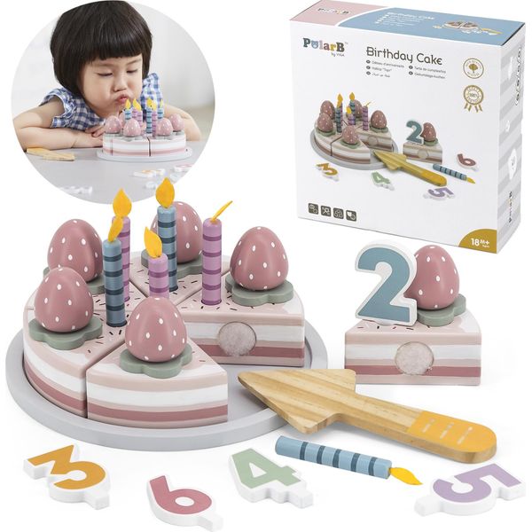Taglia Torta Di Compleanno In Legno Viga Polarb-image