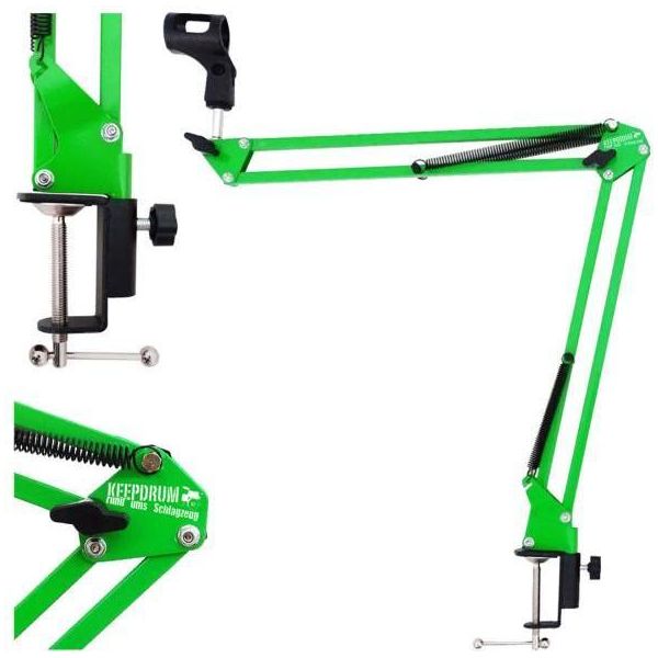 Keepdrum NB35 Gr Asta Microfonica Da Tavolo Verde-image