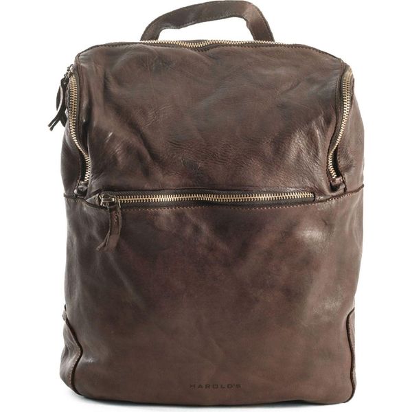 Harold's Pelle Zaino Per Laptop Zaino Con Scomparto Per Laptop Submarine Notebook Backpack Brown Marrone Scuro-image
