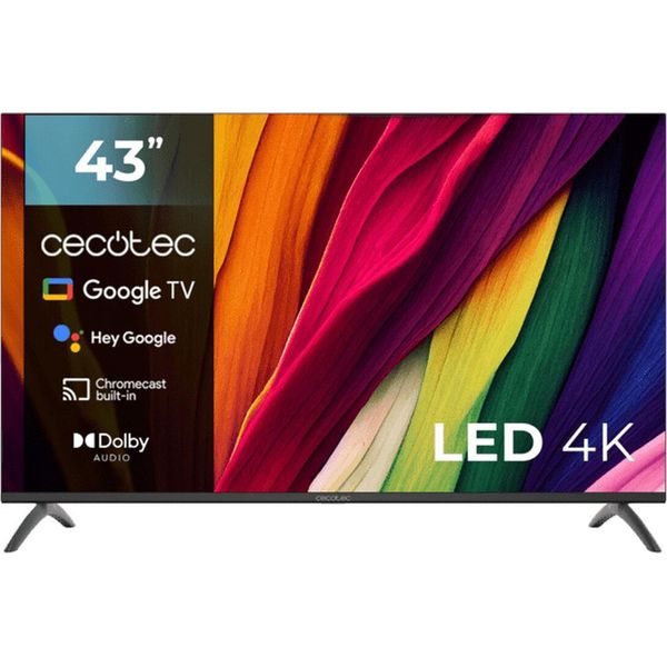 Tv Led Da 43" Con Risoluzione 4K Uhd, Sistema Operativo Google Tv, Dolby Audio, Hdmi 2.1, Usb 3.0, HDR10, 16 Gb Di Rom, Google Voice Assistant E Chromecast."-image