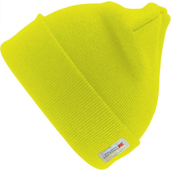 Result Winter Essentials RC033X | Woolly Ski Hat 3M Thinsulate Beanie Cappello Invernale - Colore: Giallo Fluorescente - Taglia: Taglia Unica-image