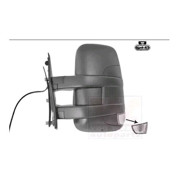 Van Wezel 2816801 Specchietto Esterno Specchietto Laterale Sinistro Per Iveco Daily V Furgone/Combi Convesso-image