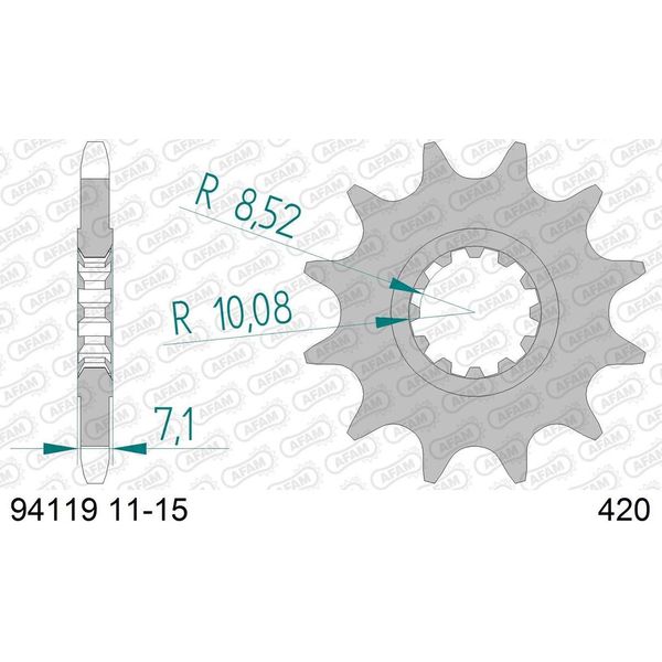 Ritzel Afam 420 - 14Z 94119-14-image