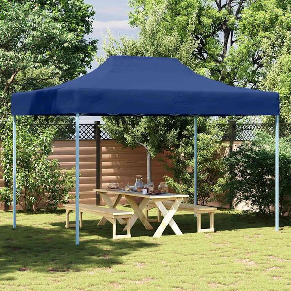 Vidaxl Tenda Professionale Pieghevole Per Feste 3X4 M Acciaio Blu-image