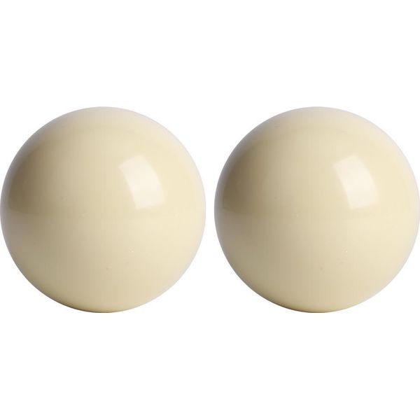 2 Pezzi Tavolo Da Biliardo Bianco Palle Da Biliardo Snooker Formazione Spot Palla Da Stecca Standard 5,72 Cm-image