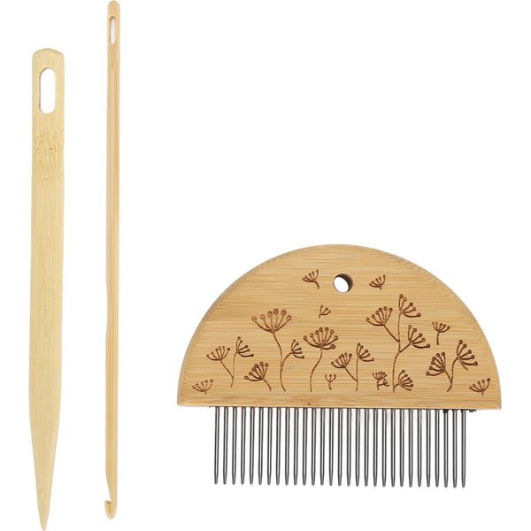 Pettine Da Telaio, Set Professionale Di Aghi In Legno Per Uncinetto Da 4 Mm Per La Realizzazione Di Strumenti Artigianali Fai Da Te, Tipo 1-image