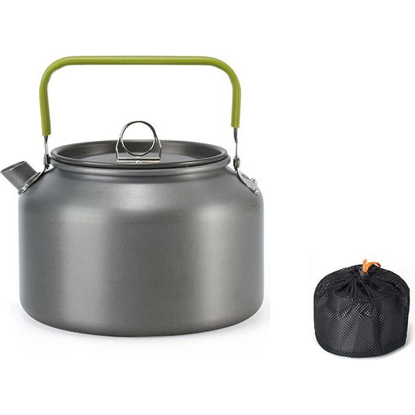 Bollitore Leggero In Lega Di Alluminio Per Uso Esterno, Manico Antiscottatura, Caffettiera Da Campeggio, Teiera Portatile, Teiera Da Picnic-image