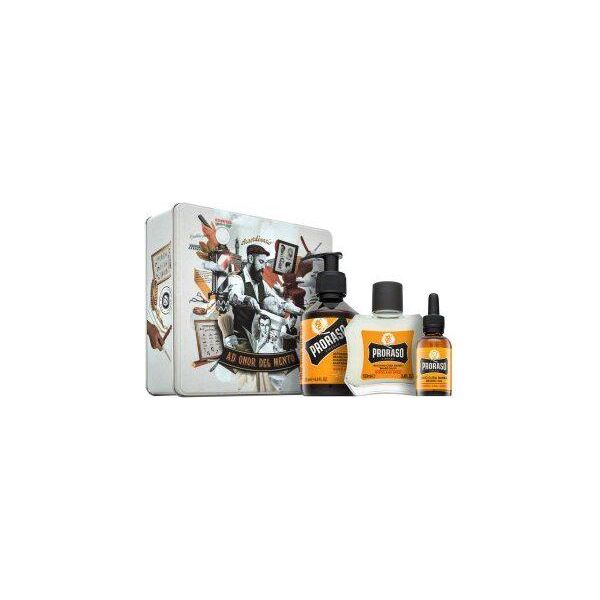 Proraso Wood And Spice Metal Box Cura Della Barba 200 Ml + 100 Ml + 30 Ml-image