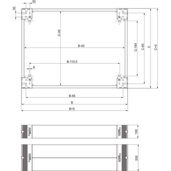 Schneider Electric Parte Anteriore Della Presa Sf/Sm NSYSPF4100-image