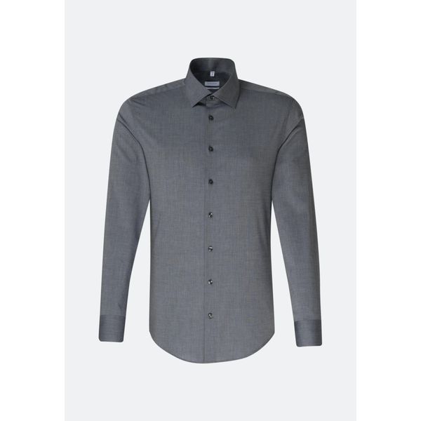 Seidensticker Business Camicia Da Uomo Manica Lunga Kent Slim-Fit Antracite 42-image