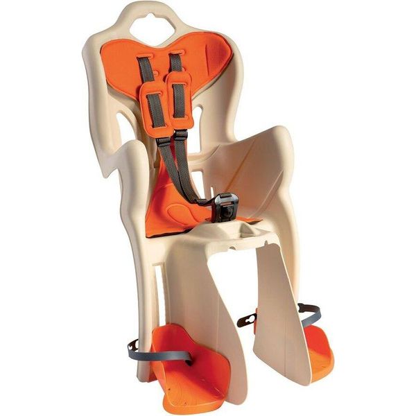Bellelli B-One Seggiolino Per Bicicletta Posteriore Beige,Arancione Max 22 Kg Ragazzo Beige,Arancione Max 22 Kg-image