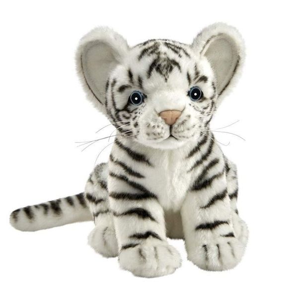 Hansa Toy 7287 Tiger Baby White 18 Cm Peluche Peluche Peluche Peloso-image