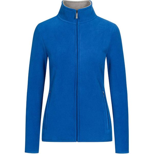 Promodoro 7965 | Giacca Donna In Doppio Pile, Zip Nascosta - Colore: Royal/Grigio Acciaio - Taglia: M-image