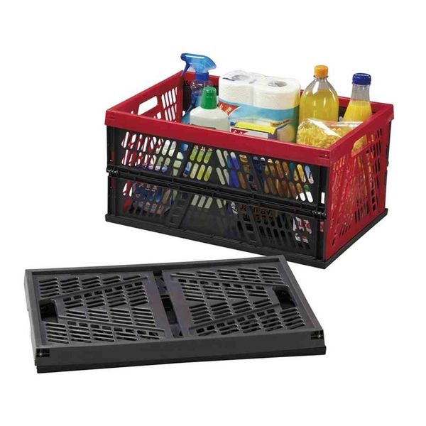 Cassetta Pieghevole Alpfa 45 Litri, Plastica, 53,5 X 35,5 X 26,5 Cm (Colore Casuale, 1 Pezzo)-image