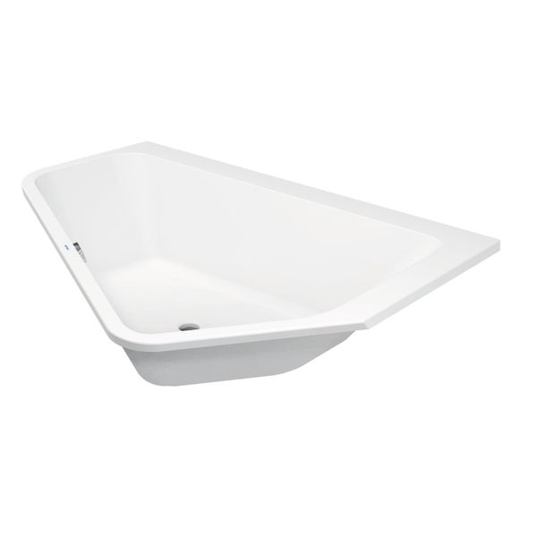 Duravit Paiova 5-Angle Baignoires, Coin à Droite, Double Dos InclinéS, 1770X1300Mm, Blanc, 700391000000000, 700391000000000-image