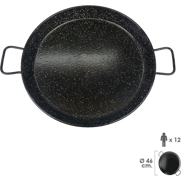 Padella Per Paella Valenciana Smaltata Per 12 Persone / 46 Cm.-image