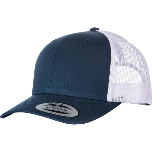 Yupoong Flexfit Retro Trucker Kappe RW5391 (Taglia Unica) (Marineblau/Weiß)-image