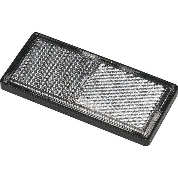 Riflettore Bianco 85X39Mm Autoadesivo Con Piastra Di Base-image