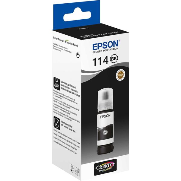Epson C13T07A140 Epson Ecotank Pigment Nero T 114 70 Ml T 07A1-image