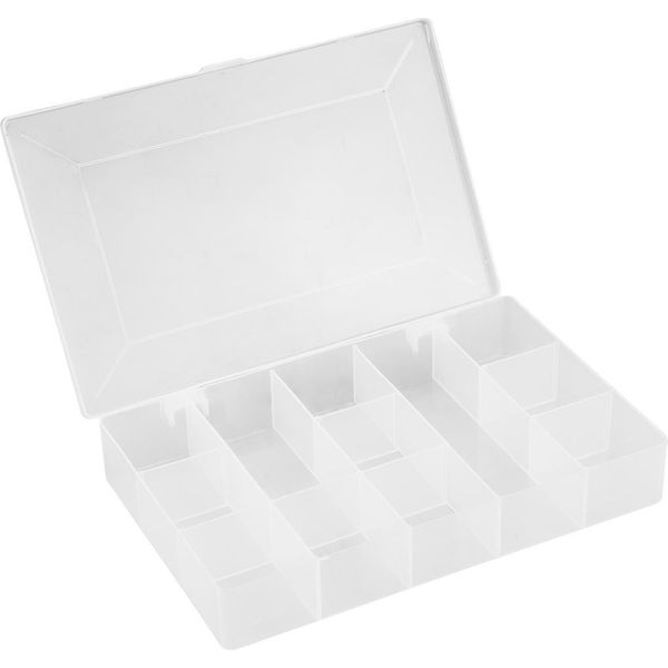 Scatola Di Assortimento Topex Con Divisori 22,6 X 15,4 X 3,7 Cm 12 Scomparti | Scatola Di Assortimento Organizzatore Di Strumenti Scatola Di Piccole Parti Scatola Di Immagazzinaggio Plastica-image