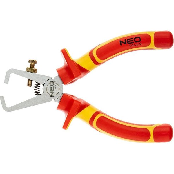 Neo Tools 1000V Pinze Isolanti Pinze Spelafili / Pinze Per Cavi 160 Mm Vde, Lucidate, Impugnatura Bicomponente, Acciaio Crv,-image