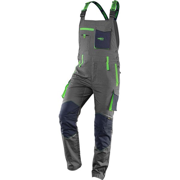 Pantaloni Da Lavoro Con Pettorina, Tuta, Modello Premium, Cotone, Taglia L/52, Neo-image