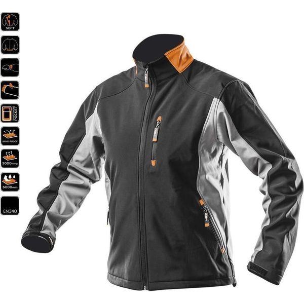 Neo Tools Softshell Jacket - Giacca Antivento - Softshell Impermeabile - Giacca Isolata Da Lavoro - Taglia XL/56-image